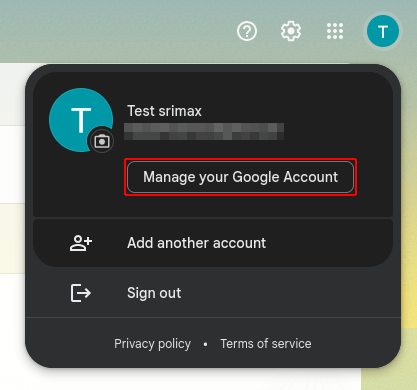 Manage Your Google Account - Output Desk
