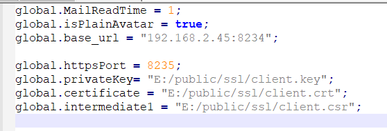 Output Desk - SSL Config