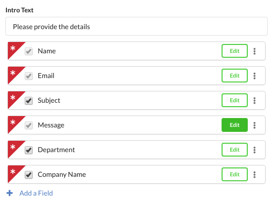 Help Desk Software Contact/Web Form