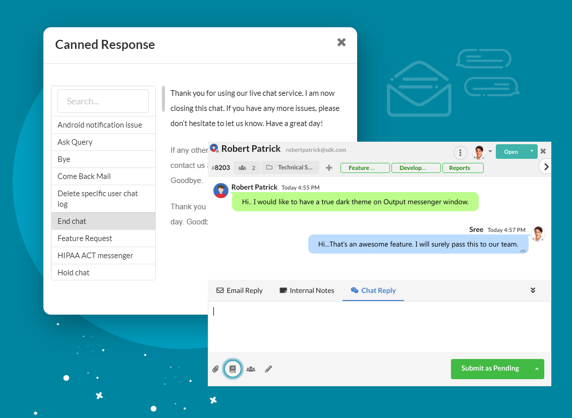 Canned Responses For Customer Service Help Desk Software